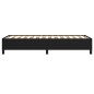 vidaXL Estructura de cama de tela negro 90x190 cm vidaXL Estructura de cama de tela negro 90x190 cm