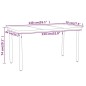 vidaXL Juego de comedor para jardín 5 piezas negro