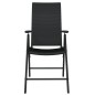 vidaXL Juego de comedor de jardín 5 piezas negro vidaXL Juego de comedor de jardín 5 piezas negro