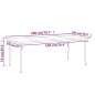 vidaXL Juego de comedor para jardín 7 piezas negro