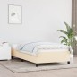 vidaXL Estructura de cama de tela color crema 80x200 cm vidaXL Estructura de cama de tela color crema 80x200 cm