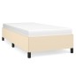vidaXL Estructura de cama de tela color crema 80x200 cm vidaXL Estructura de cama de tela color crema 80x200 cm