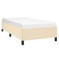 vidaXL Estructura de cama de tela color crema 80x200 cm vidaXL Estructura de cama de tela color crema 80x200 cm