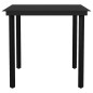 vidaXL Juego de comedor para jardín 3 piezas negro vidaXL Juego de comedor para jardín 3 piezas negro