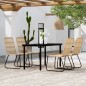 vidaXL Juego de comedor para jardín 5 piezas color roble vidaXL Juego de comedor para jardín 5 piezas color roble