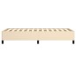 vidaXL Estructura de cama de tela color crema 80x200 cm vidaXL Estructura de cama de tela color crema 80x200 cm