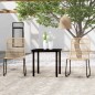 vidaXL Juego de comedor para jardín 3 piezas color roble vidaXL Juego de comedor para jardín 3 piezas color roble
