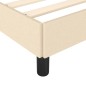 vidaXL Estructura de cama de tela color crema 80x200 cm vidaXL Estructura de cama de tela color crema 80x200 cm