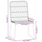 vidaXL Juego de comedor para jardín 7 piezas color roble