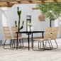 vidaXL Juego de comedor para jardín 5 piezas color roble vidaXL Juego de comedor para jardín 5 piezas color roble