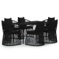 vidaXL Juego de comedor de jardín 7 piezas con cojines negro vidaXL Juego de comedor de jardín 7 piezas con cojines negro