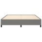 vidaXL Estructura de cama de tela gris oscuro 160x200 cm