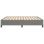 vidaXL Estructura de cama de tela gris oscuro 160x200 cm