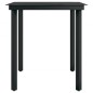 vidaXL Juego de comedor para jardín 5 piezas negro