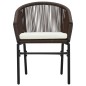 vidaXL Juego de comedor de jardín 9 piezas marrón vidaXL Juego de comedor de jardín 9 piezas marrón