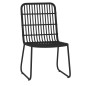 vidaXL Juego de comedor de jardín 7 piezas negro vidaXL Juego de comedor de jardín 7 piezas negro