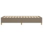 vidaXL Estructura de cama de tela gris taupe 100x200 cm vidaXL Estructura de cama de tela gris taupe 100x200 cm