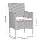 vidaXL Juego de comedor de jardín 7 piezas con cojines marrón y negro vidaXL Juego de comedor de jardín 7 piezas con cojines marrón y negro