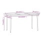 vidaXL Juego de comedor de jardín 7 piezas con cojines negro vidaXL Juego de comedor de jardín 7 piezas con cojines negro