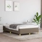vidaXL Estructura de cama de tela gris taupe 120x200 cm vidaXL Estructura de cama de tela gris taupe 120x200 cm