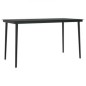 vidaXL Juego de comedor de jardín 5 piezas con cojines negro vidaXL Juego de comedor de jardín 5 piezas con cojines negro