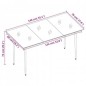 vidaXL Juego de comedor de jardín 5 piezas con cojines negro vidaXL Juego de comedor de jardín 5 piezas con cojines negro