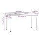 vidaXL Juego de comedor de jardín 7 piezas con cojines beige y negro vidaXL Juego de comedor de jardín 7 piezas con cojines beige y negro