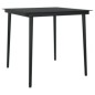 vidaXL Juego de comedor para jardín 5 piezas con cojines gris y negro vidaXL Juego de comedor para jardín 5 piezas con cojines gris y negro