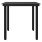 vidaXL Juego de comedor para jardín 5 piezas con cojines gris y negro