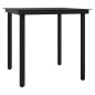 vidaXL Juego de comedor para jardín 5 piezas con cojines gris y negro