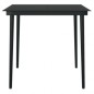 vidaXL Juego de comedor de jardín 3 piezas con cojines negro vidaXL Juego de comedor de jardín 3 piezas con cojines negro