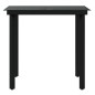 vidaXL Juego de comedor para jardín 5 piezas con cojines gris y negro vidaXL Juego de comedor para jardín 5 piezas con cojines gris y negro