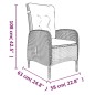 vidaXL Juego de comedor para jardín 5 piezas con cojines gris y negro vidaXL Juego de comedor para jardín 5 piezas con cojines gris y negro
