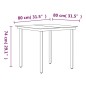 vidaXL Juego de comedor para jardín 5 piezas con cojines gris y negro vidaXL Juego de comedor para jardín 5 piezas con cojines gris y negro