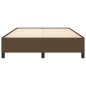 vidaXL Estructura de cama de tela marrón 140x190 cm vidaXL Estructura de cama de tela marrón 140x190 cm