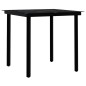 vidaXL Juego de comedor de jardín 3 piezas marrón y negro vidaXL Juego de comedor de jardín 3 piezas marrón y negro