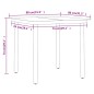 vidaXL Juego de comedor de jardín 3 piezas marrón y negro vidaXL Juego de comedor de jardín 3 piezas marrón y negro