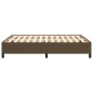 vidaXL Estructura de cama de tela marrón 140x190 cm vidaXL Estructura de cama de tela marrón 140x190 cm