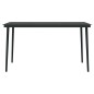 vidaXL Juego de comedor para jardín 5 piezas negro