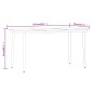 vidaXL Juego de comedor de jardín 5 piezas con cojines gris vidaXL Juego de comedor de jardín 5 piezas con cojines gris