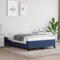 vidaXL Estructura de cama de tela azul 120x200 cm vidaXL Estructura de cama de tela azul 120x200 cm