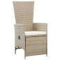 vidaXL Juego de comedor de jardín 9 piezas con cojines beige vidaXL Juego de comedor de jardín 9 piezas con cojines beige