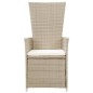 vidaXL Juego de comedor de jardín 9 piezas con cojines beige vidaXL Juego de comedor de jardín 9 piezas con cojines beige