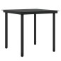 vidaXL Juego de comedor de jardín 3 piezas con cojines marrón vidaXL Juego de comedor de jardín 3 piezas con cojines marrón