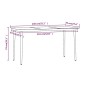 vidaXL Juego de comedor de jardín 5 piezas con cojines marrón vidaXL Juego de comedor de jardín 5 piezas con cojines marrón
