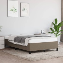 vidaXL Estructura de cama de tela gris taupe 120x200 cm