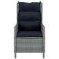 vidaXL Juego de comedor de jardín 7 piezas ratán sintético gris vidaXL Juego de comedor de jardín 7 piezas ratán sintético gris
