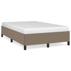 vidaXL Estructura de cama de tela gris taupe 120x200 cm