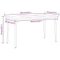 vidaXL Juego de comedor para jardín 5 piezas negro vidaXL Juego de comedor para jardín 5 piezas negro