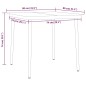 vidaXL Juego de comedor para jardín 3 piezas negro vidaXL Juego de comedor para jardín 3 piezas negro